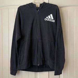 Adidas Black Zip up Hoodie